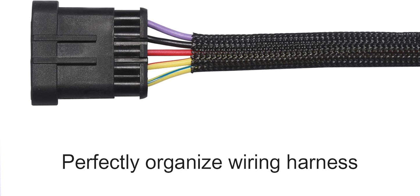 100Ft - 1/4 Inch PET Expandable Braided Sleeving – Black – Braided Cable Sleeve