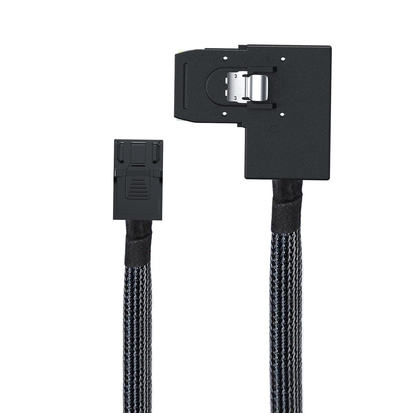 1.6FT Mini SAS SFF-8643 to Mini SAS 36Pin SFF-8087 Left Angle Cable, 0.5M (12Gb/S)