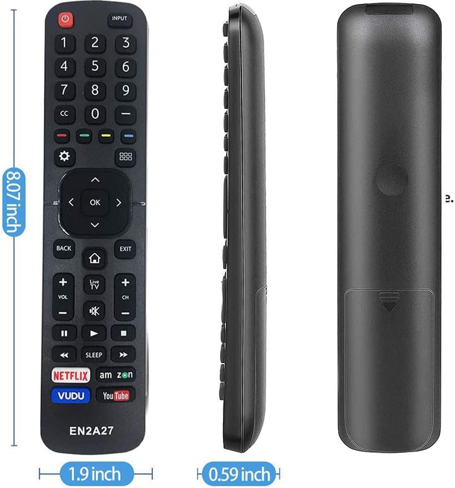 New Replacement Hisense TV Remote Control EN-2A27 for Hisense 4K LED Smart Tvs EN2A127H EN2A27HT EN2AN27H EN2AS27H EN2D27 EN33924HS EN33925A