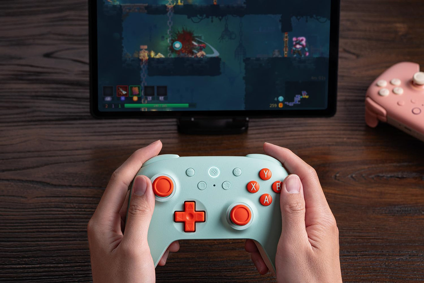 Ultimate 2C Wireless Controller for Windows PC and Android, with 1000 Hz Polling Rate, Hall Effect Joysticks and Triggers, and Remappable L4/R4 Bumpers (Mint)