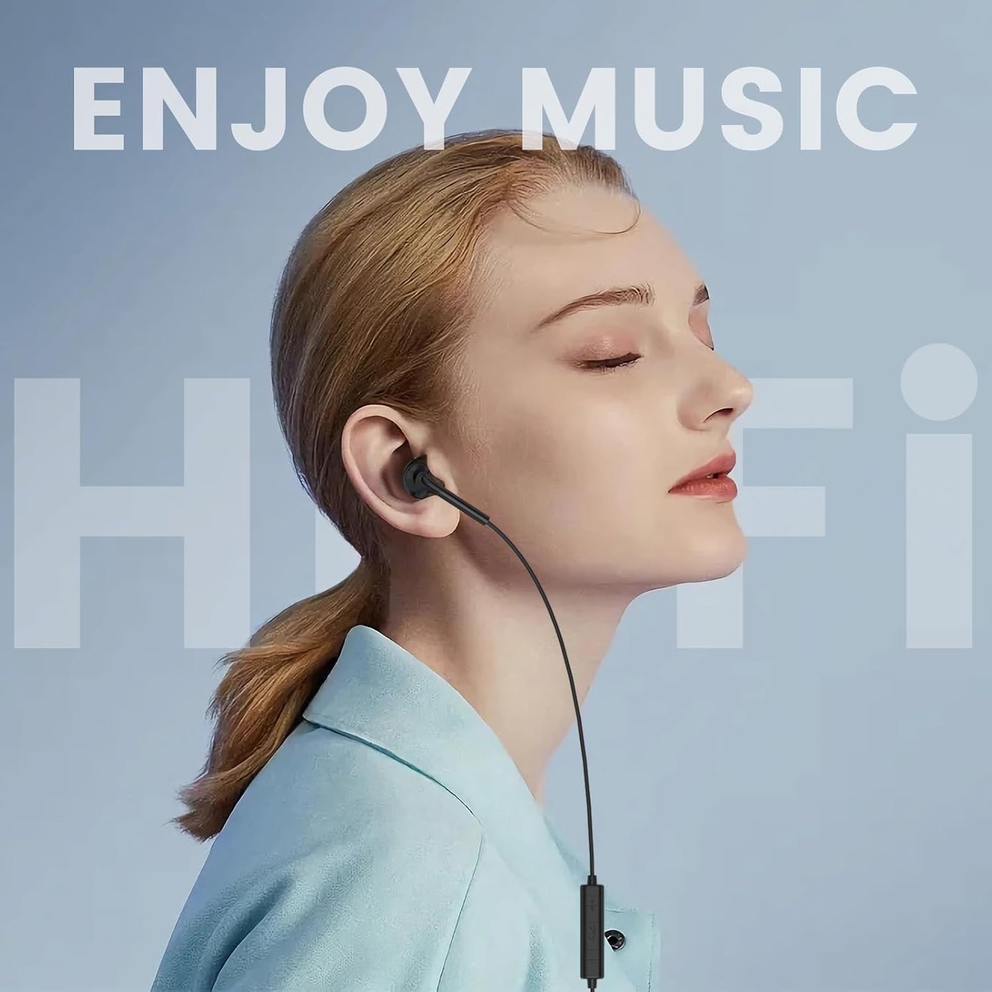 in Ear Wired Headphones, Wired Earbuds with Microphone, 3.5Mm Jack in Ear Headphones with Microphone Suitable for Smartphones, Computers, Laptops, Ipads, MP3 Players, Etc