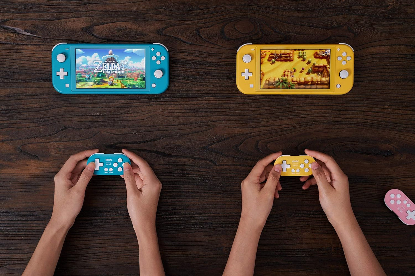 Zero 2 Mini Bluetooth Gamepad for Switch Windows Android Macos Steam Raspberry Pi (Yellow)
