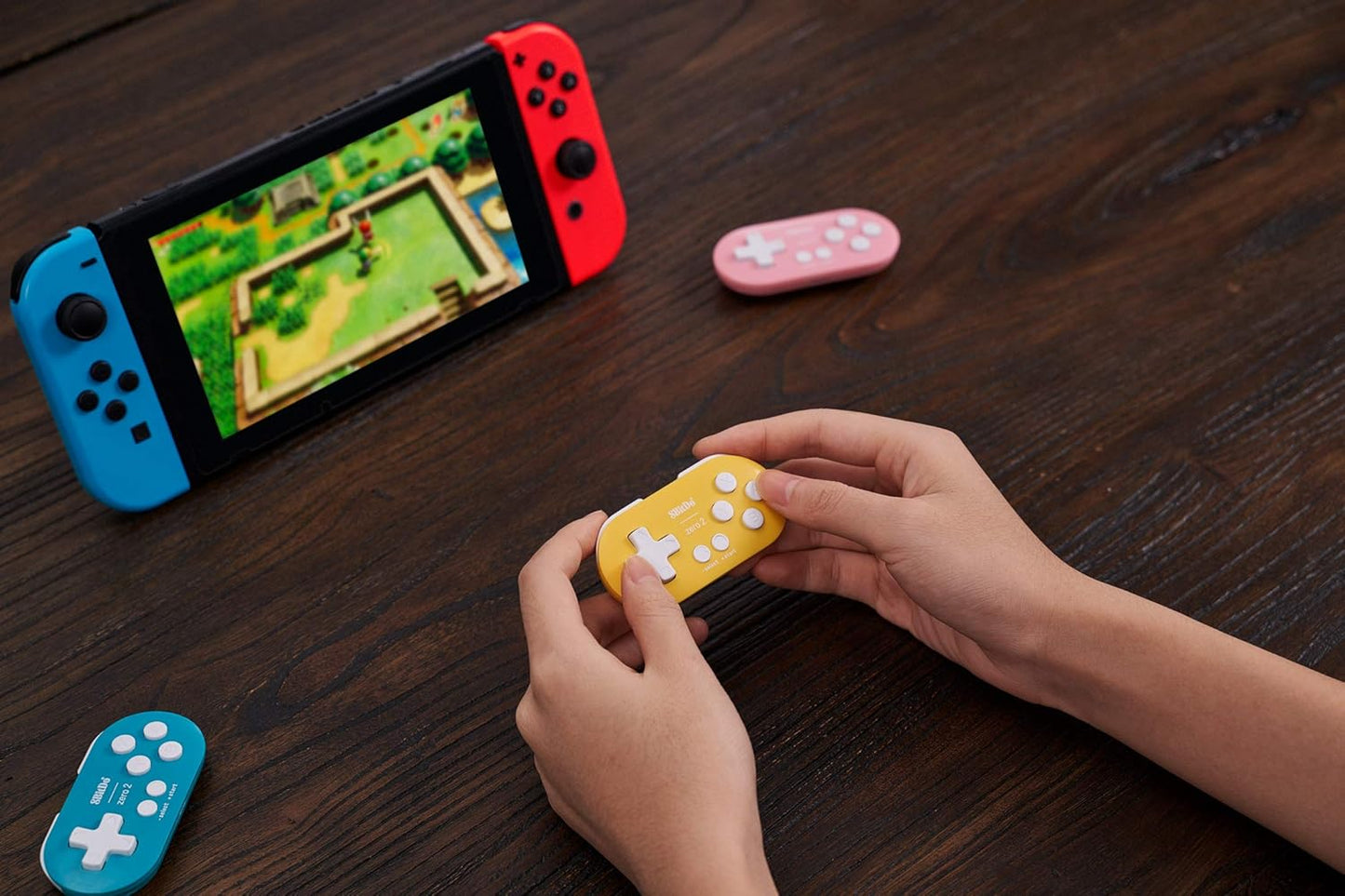 Zero 2 Mini Bluetooth Gamepad for Switch Windows Android Macos Steam Raspberry Pi (Yellow)