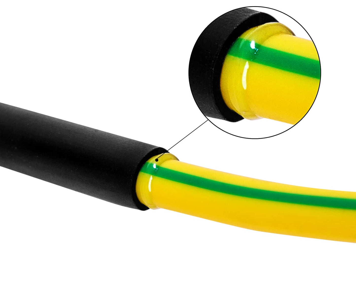 270Pcs 3:1 Shrink Ratio Dual Wall Adhesive Lined Heat Shrink Tubing Tube 6 Size: 3/8",1/4",3/16",1/8",3/32",1/16", 2 Color KIT Black Red