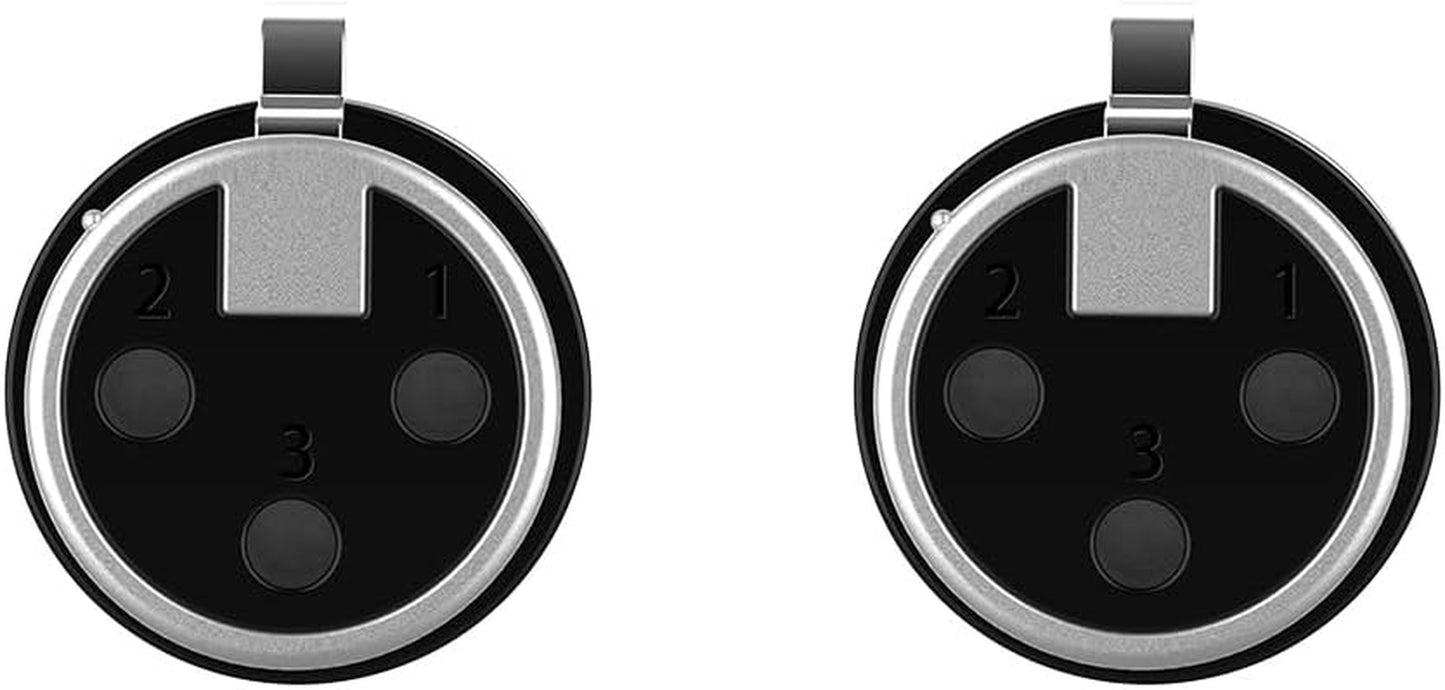 1/4" TRS to XLR Adapter 2Pcs, Balanced 6.35Mm 1/4 Inch TRS Male to XL R Female, 1/4 to Microphone Connector, Quarter Inch 6.35Mm to XLR for Mixers, Speaker, Amplifiers