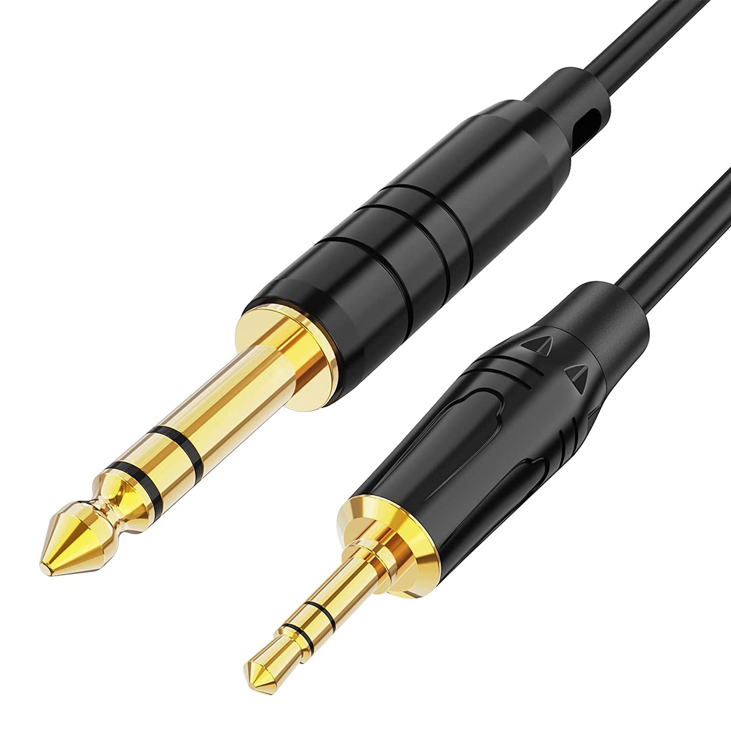1/8 to 1/4 Stereo Cable 3.3Ft, 6.35Mm 1/4" Male to 3.5Mm 1/8" Male Audio TRS Bidirectional Aux Guitar Cord for Laptop, Home Theater Devices, Keyboard Piano,Speaker and Amplifiers