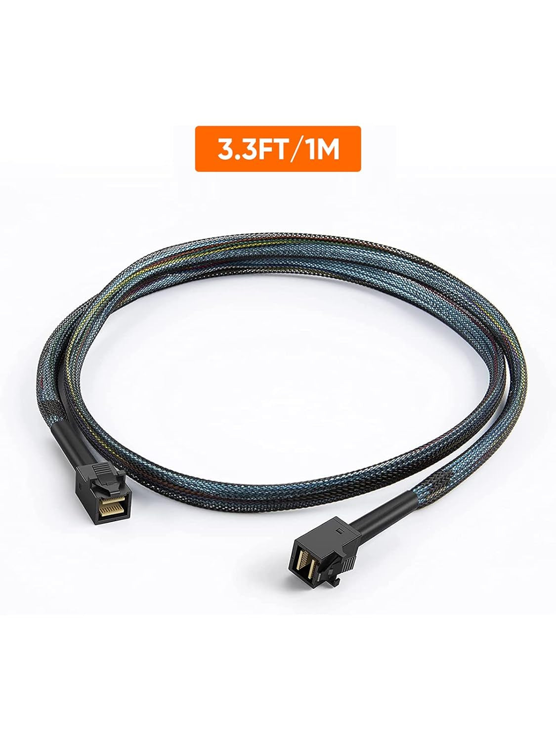 Internal Mini SAS HD Cable, Mini SAS SFF-8643 to SFF-8643 Cable, 3.3FT