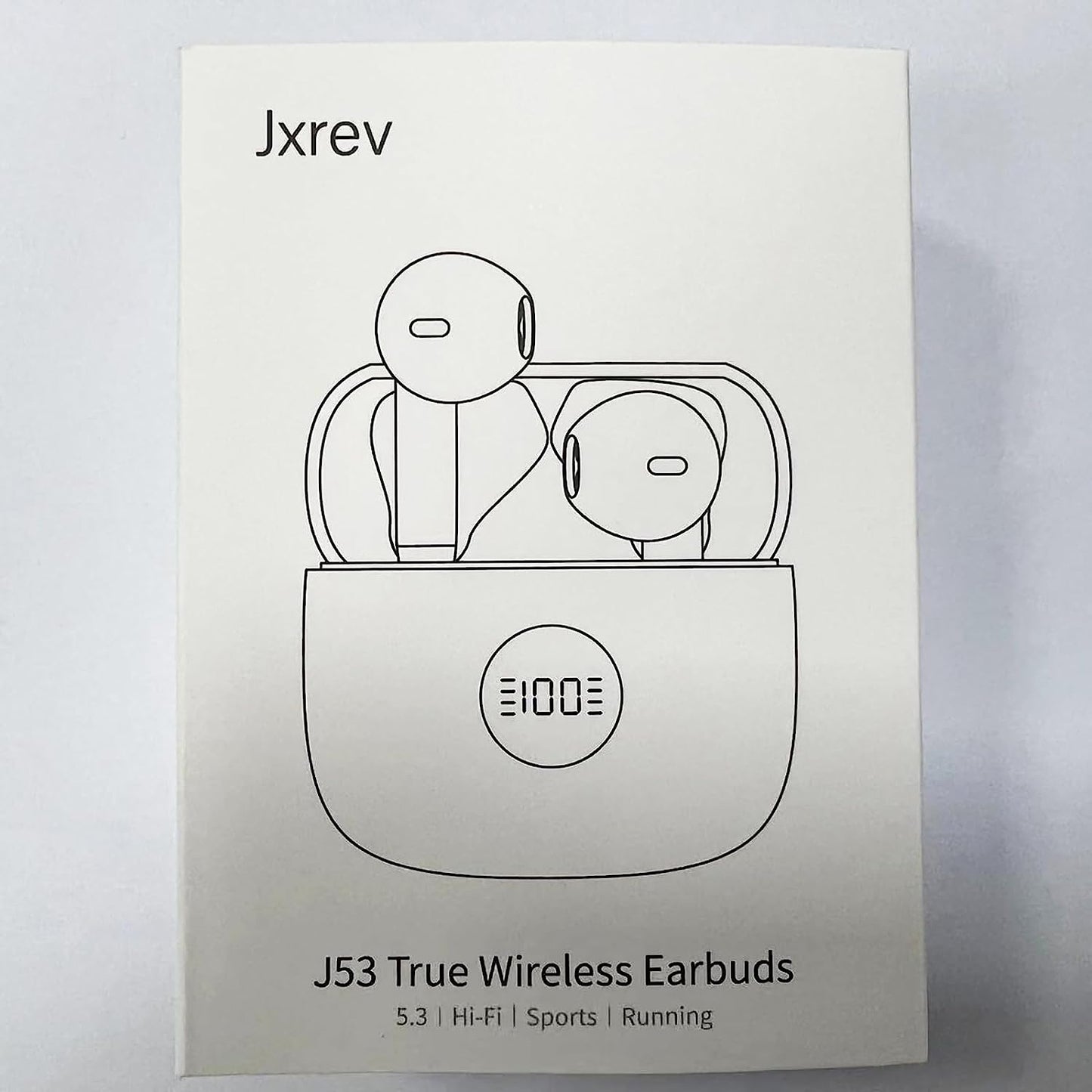 Wireless Earbuds, Bluetooth 5.4 Headphones Stereo Bass, in Ear Earphones 4 ENC Noise Cancelling Mic, 40H Playtime Ear Buds with Mini USB C Charging Case, IP7 Waterproof Sports Earbuds for Android Ios