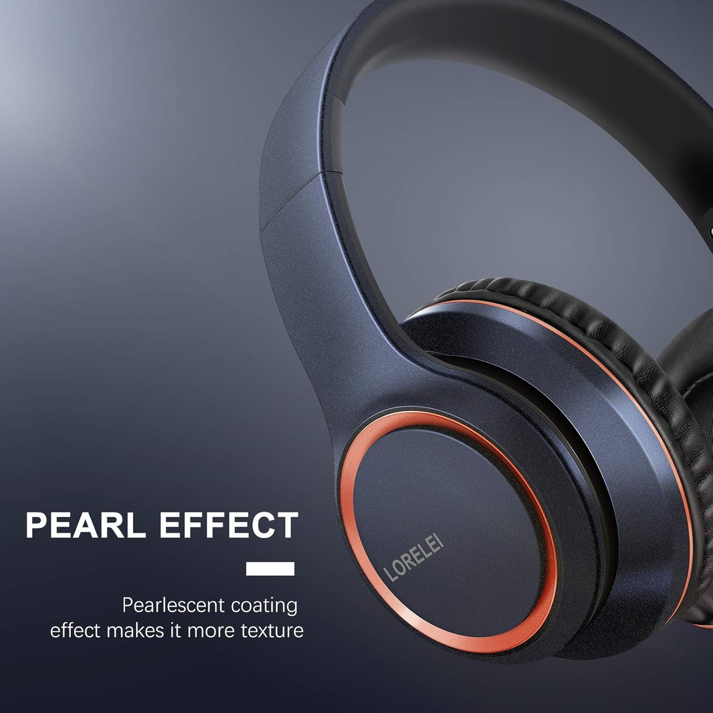 X8 Over-Ear Wired Headphones with Microphone with 1.45M-Tangle-Free Nylon Line&3.5Mm Plug,Lightweight Foldable & Portable Headphones for Smartphone,Tablet,Computer,Mp3/4(Dark Blue)