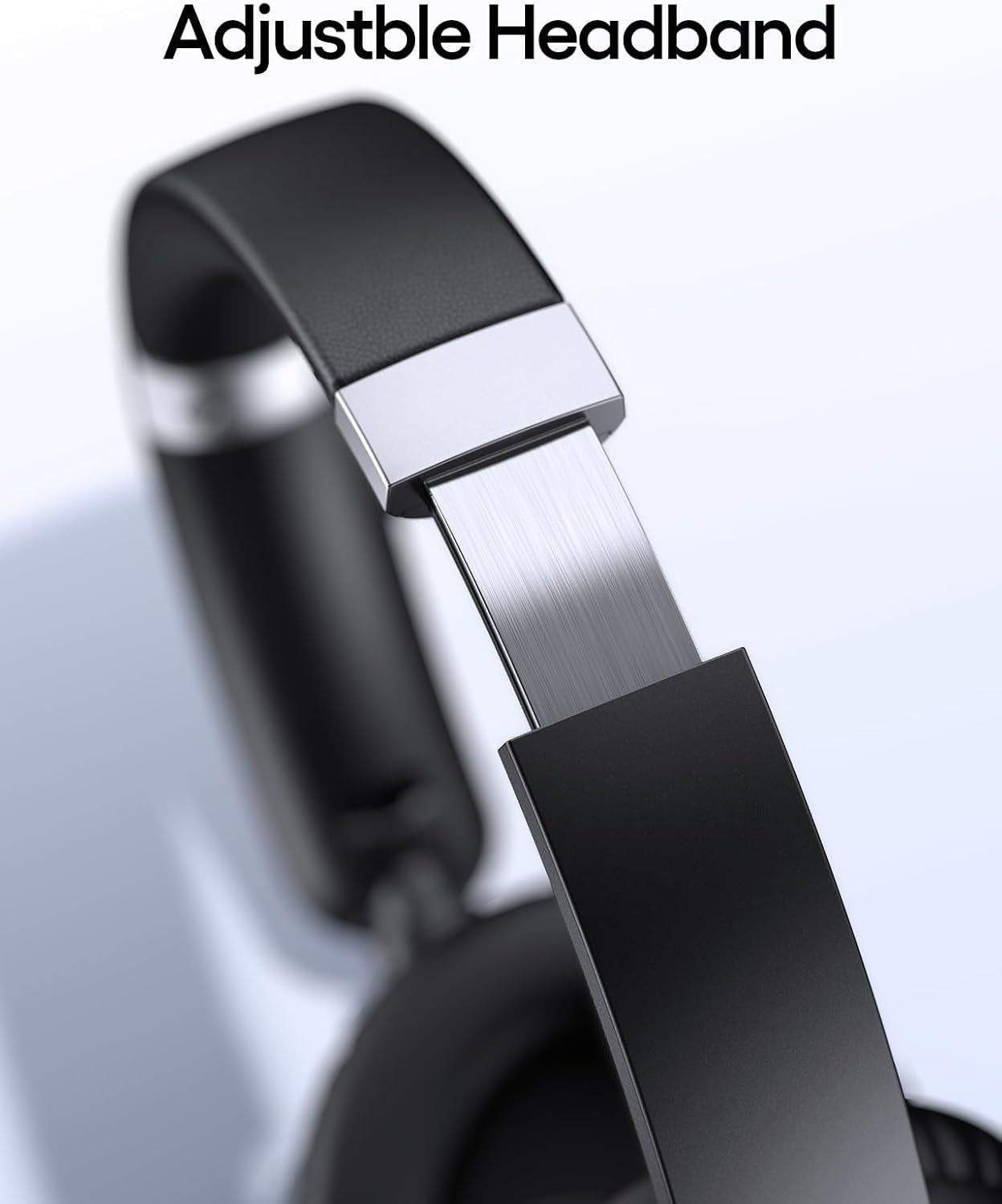 Hybrid Active Noise Cancelling Headphones 100H Playtime Wireless over Ear Bluetooth Headphone with Hi-Res Audio Fast Charging Comfort Earcups Headsets for Travel Home Office Phone PC Black