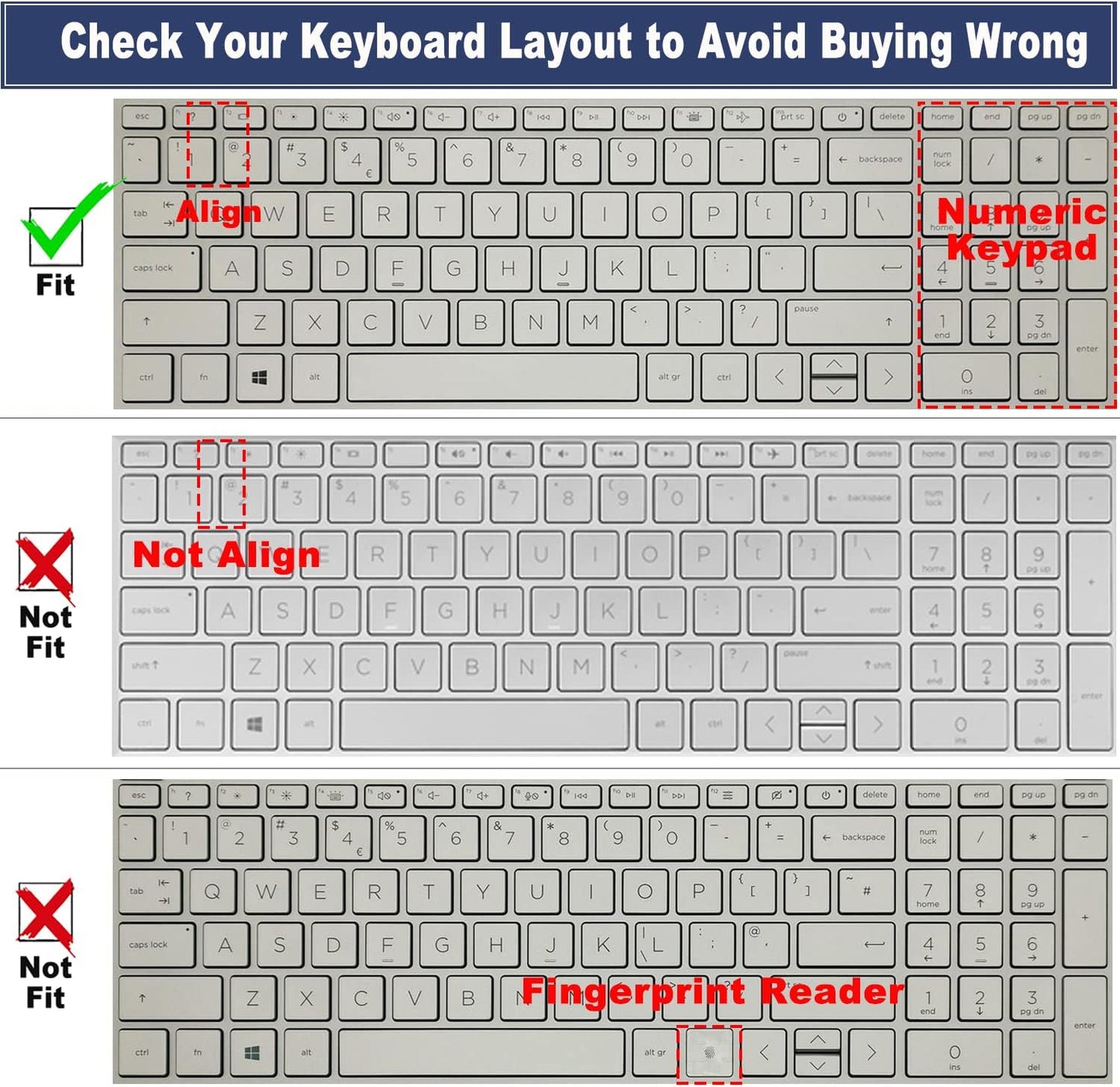 Keyboard Cover for 17.3 HP Laptop 17-Cn 17-Cp Series 17T-Cn300 17T-Cn400/Cn200 17-Cn4033Cl 17-Cn2083Dx 17-Cn0001Tg 17-Cn3610Ds 17-Cn4065Cl 17-Cp3005Dx 17-Cp2099Nr 17-Cp3055Cl 17Z-Cp200 17Z-Cp300