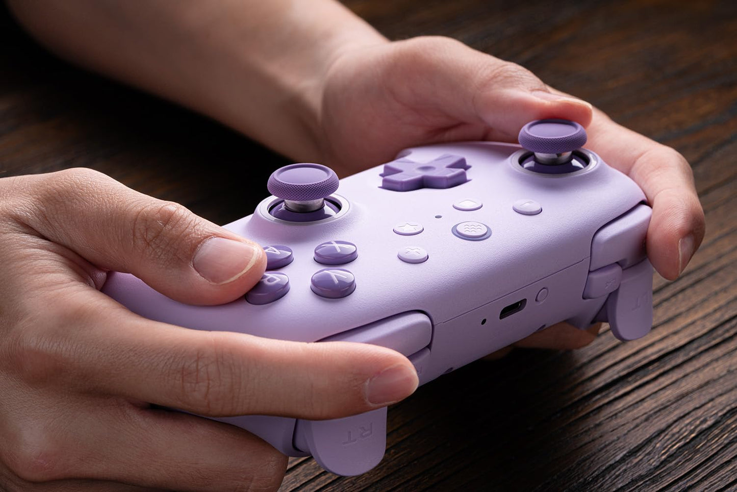Ultimate 2C Wireless Controller for Windows PC and Android, Gamepad with 1000Hz Polling Rate, Remappable L4/R4 Bumpers, Rumble Vibration and Turbo Function(Purple)