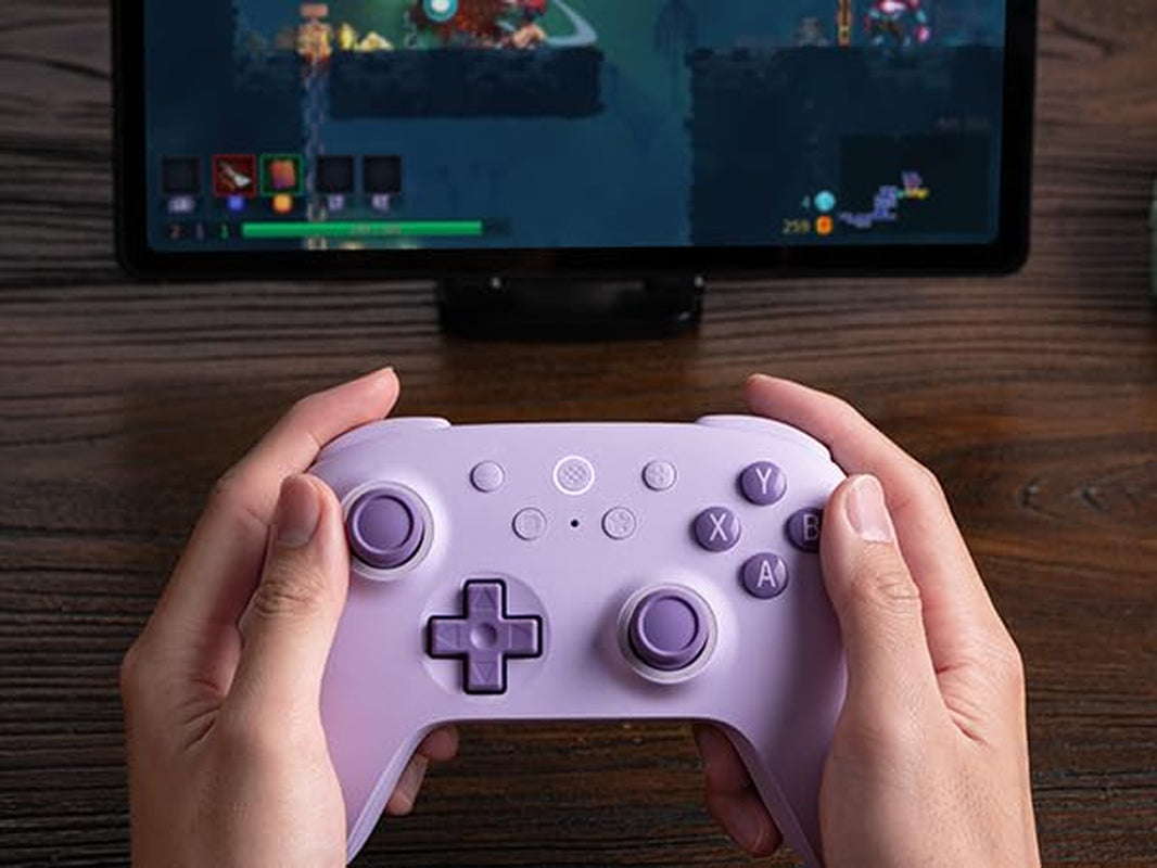 Ultimate 2C Wireless Controller (Hall Effect Joystick Update) for Windows PC and Android, with 1000Hz Polling Rate, Remappable L4/R4 Bumpers, Rumble Vibration and Turbo Function (Purple)
