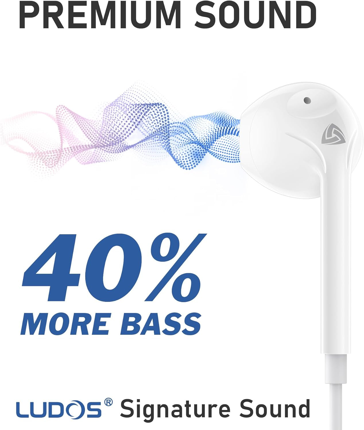 ZENITH Wired Earbuds In-Ear Headphones, 2 Years Warranty, Earphones with Microphone, Corded for 3.5Mm Jack Ear Buds for Iphone, Samsung, Computer, Laptop, Kids, School Students, Women, Small Ear