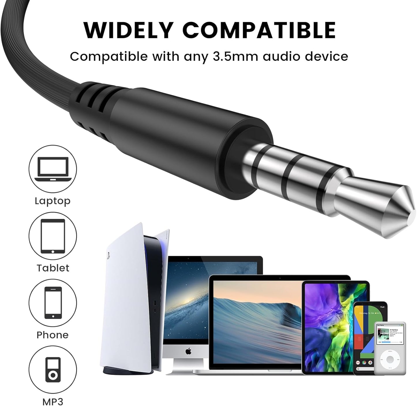 in Ear Wired Headphones, Wired Earbuds with Microphone, 3.5Mm Jack in Ear Headphones with Microphone Suitable for Smartphones, Computers, Laptops, Ipads, MP3 Players, Etc