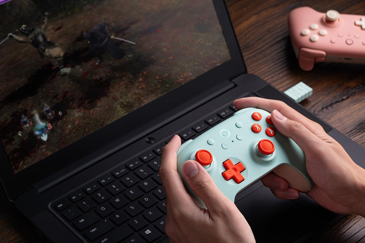 Ultimate 2C Wireless Controller for Windows PC and Android, with 1000 Hz Polling Rate, Hall Effect Joysticks and Triggers, and Remappable L4/R4 Bumpers (Mint)
