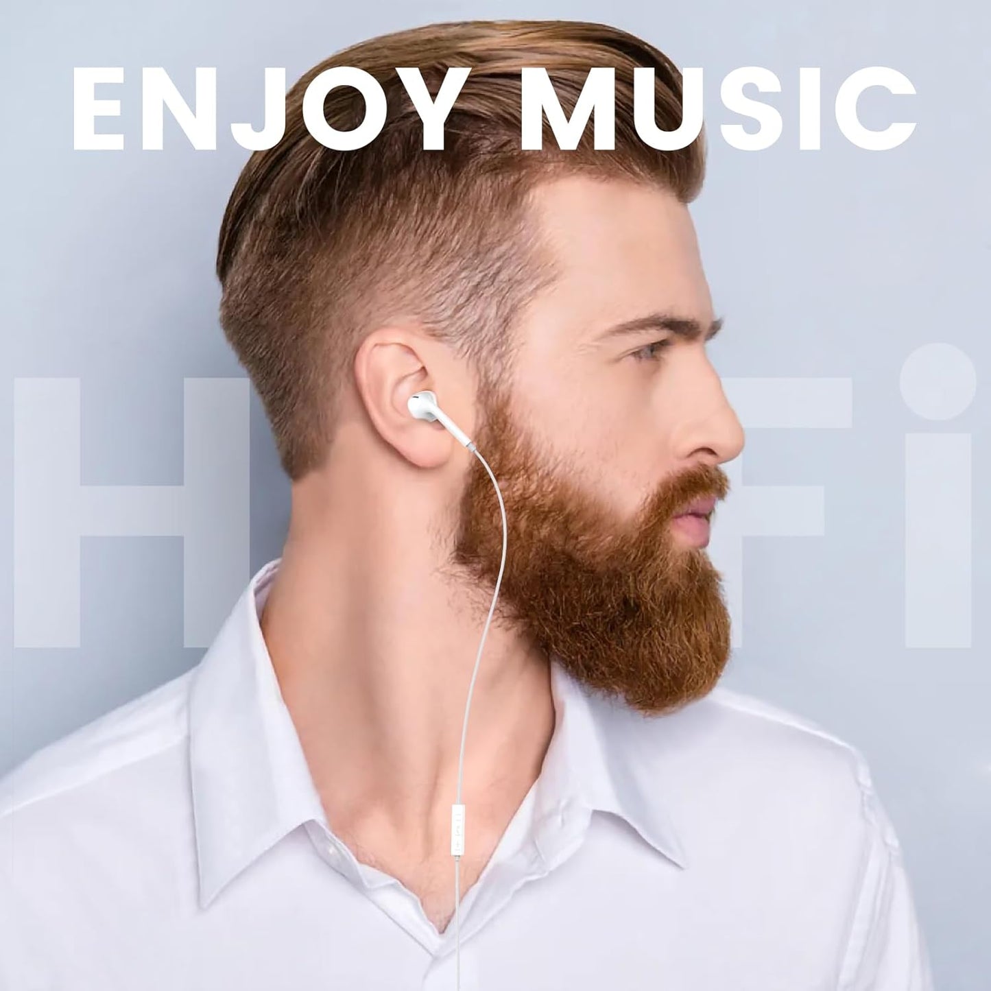 Wired Earbuds with Microphone, 3.5Mm Jack in Ear Headphones with Microphone Suitable for Smartphones, Computers, Laptops, Ipads, MP3 Players, Etc