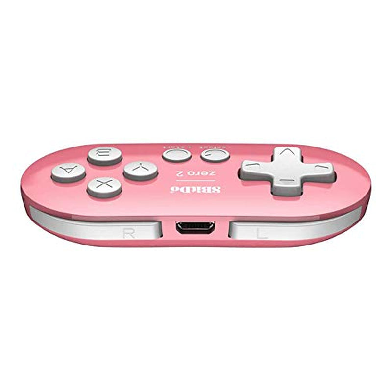 Zero 2 Mini Bluetooth Gamepad for Switch Windows Android Macos Steam Raspberry Pi (Pink)