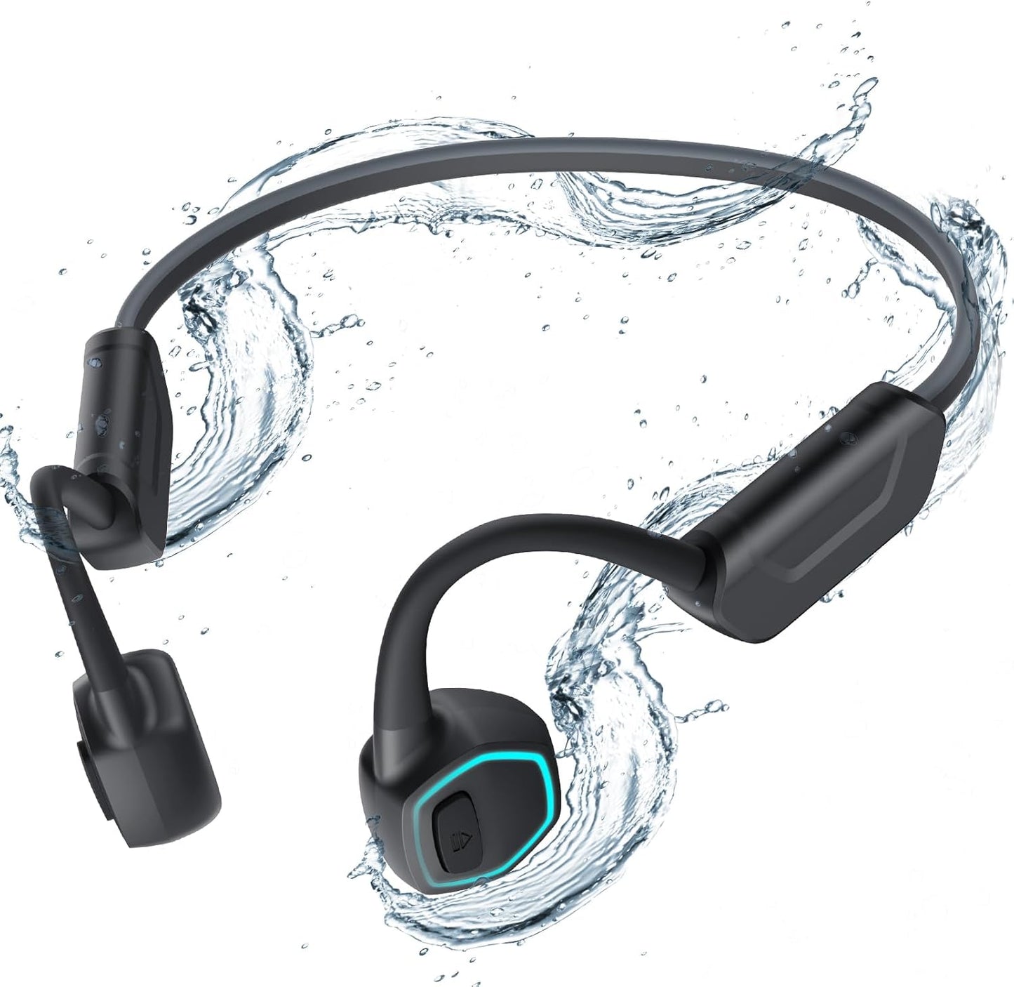 X15 Waterproof MP3 Player with Bluetooth 5.3 for Swimming, 32GB Non-In-Ear Bone Conduction Headphones for Running, Cycling, Sports
