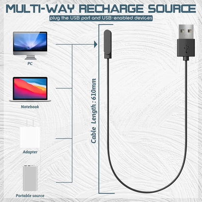 4-Pack Chargers Compatible for Cosmo Jrtrack 5/Jrtrack 4/Jrtrack 3/Jrtrack 2/Jrtrack/Jrtrack SE Charger, Magnetic Charging Cable Accessories for Cosmo Smart Watch