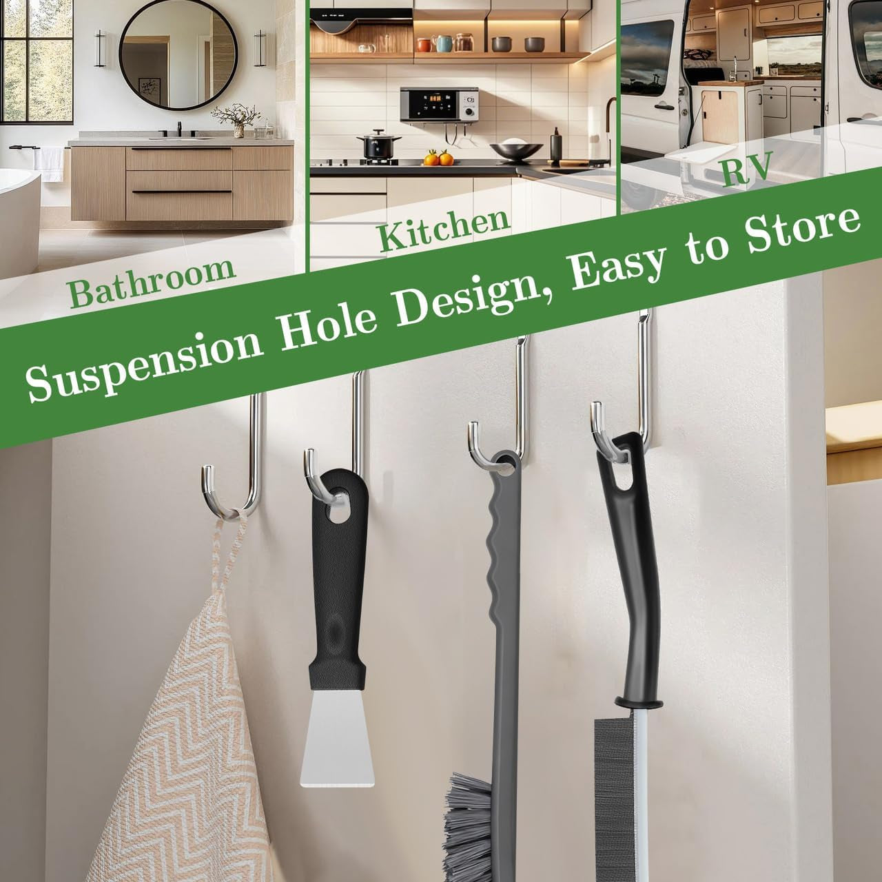 15Pcs Crevice Cleaning Brush, Hard Bristle Scrub Brushes Tools, Multifunctional Grout Brush for Home, Bathroom, Ktichen, Window and Corners