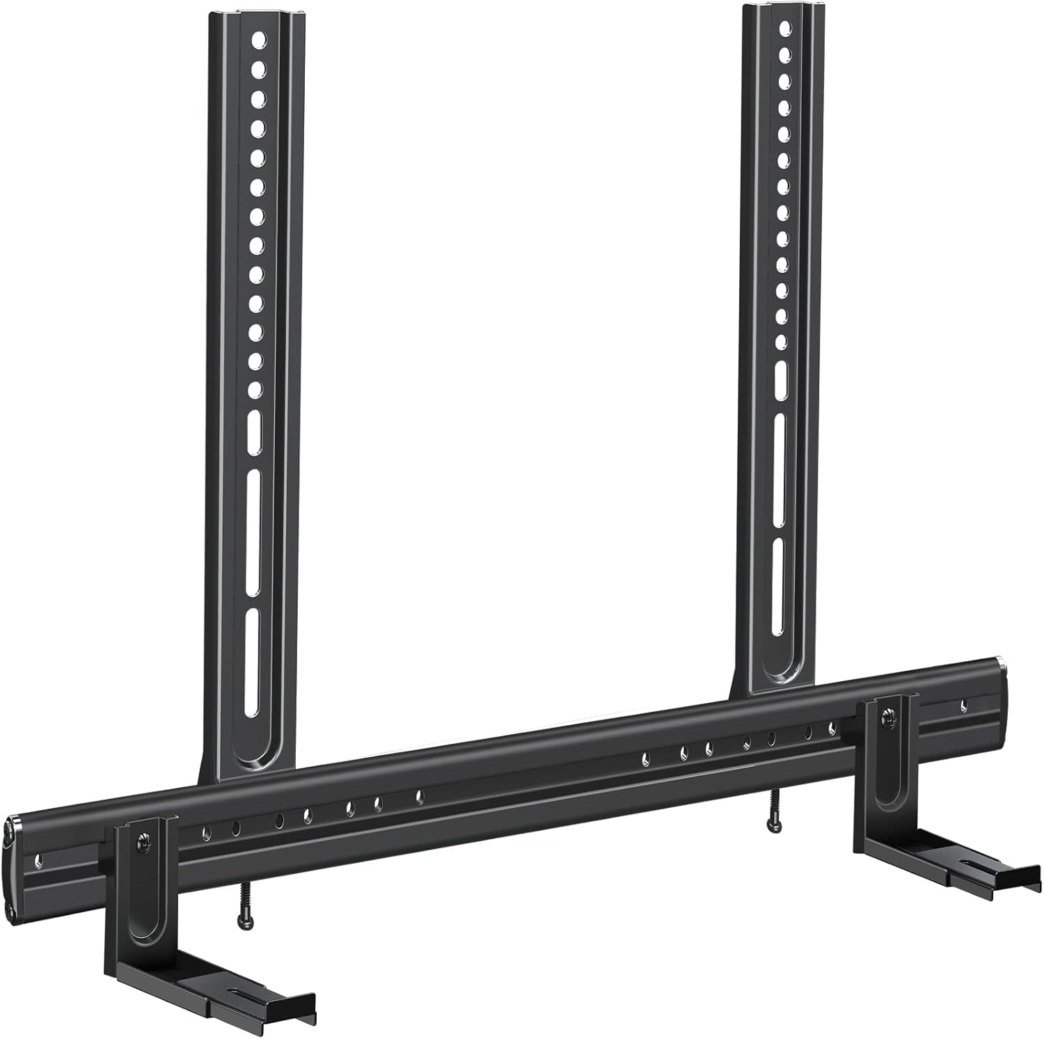 Soundbar Mount, Heavy Duty Soundbar Wall Mount for Most Sound Bars with Hole/Without Hole up to 26.5 LBS, Soundbar Bracket Height Adjust, No-Slip Base Holder Extends 3.44”-6.06”, MD5428