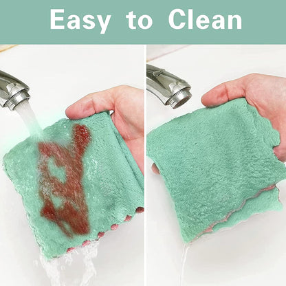 12 Pack Kitchen Cloth Dish Towels, 12X12 Inch Soft Premium Dishcloths, Absorbent Microfiber Cleaning Cloth for Cleaning Dishes, Kitchen, Bathroom, Car