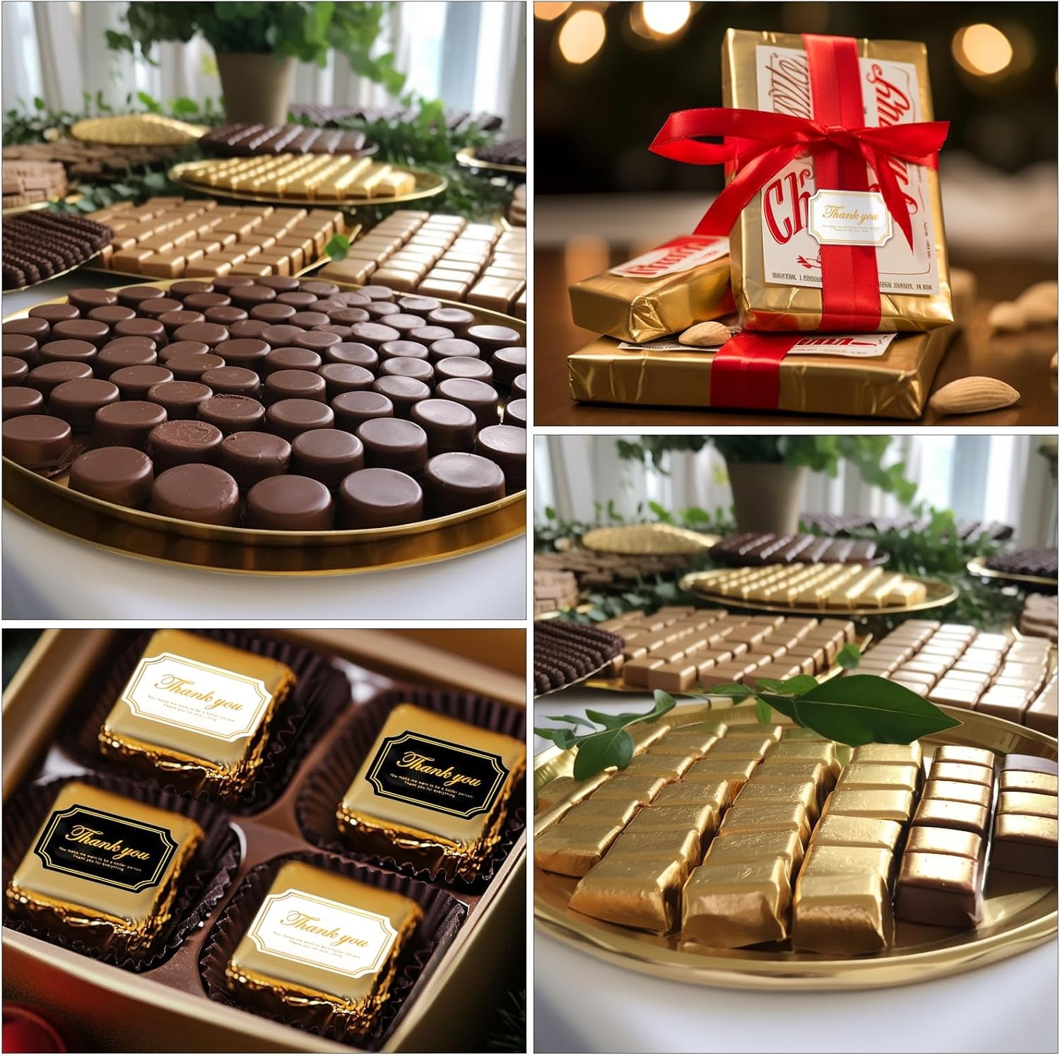 Large Dubai Chocolate Bar Pistachio Wrappers Packaging with Stickers, 100Pcs 10 Inch Chocolate Bar Gold Aluminum Foil Wrapper