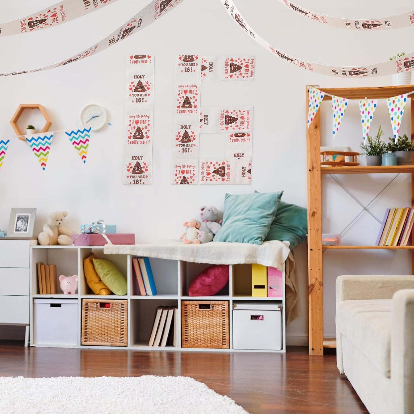 16Th Birthday Gifts for Boy or Girl - Happy Prank Toilet Paper - 16Th Birthday Decorations, Party Supplies Favors - Funny Gag & Novelty Bday Present for Him, Her, Friends- Sweet 16 Year Old Gift Ideas