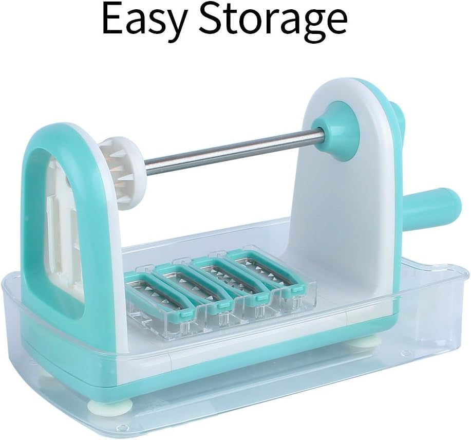 Zucchini Noodle Maker Spaghetti Spiralizer - 5 Blades Vegetable Slicer for Veggie Noodles and Curly Chips