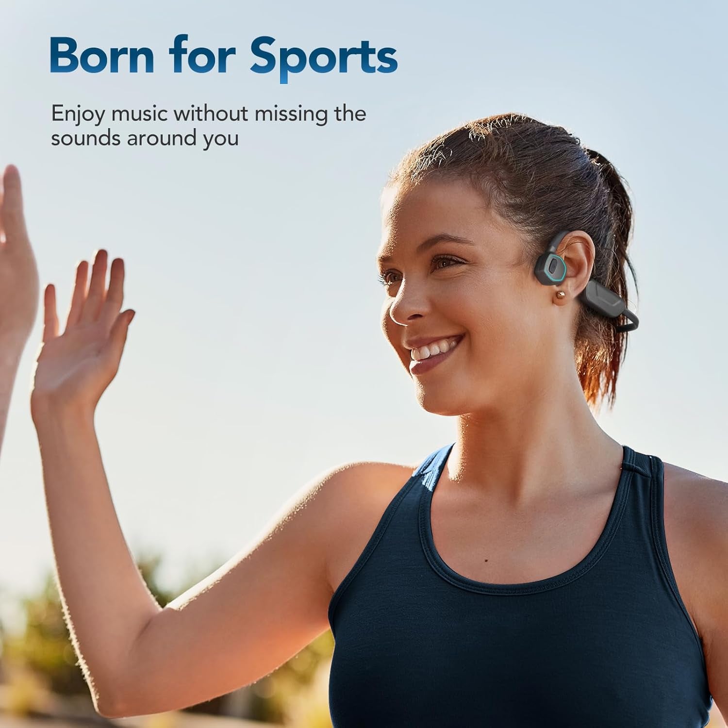 X15 Waterproof MP3 Player with Bluetooth 5.3 for Swimming, 32GB Non-In-Ear Bone Conduction Headphones for Running, Cycling, Sports
