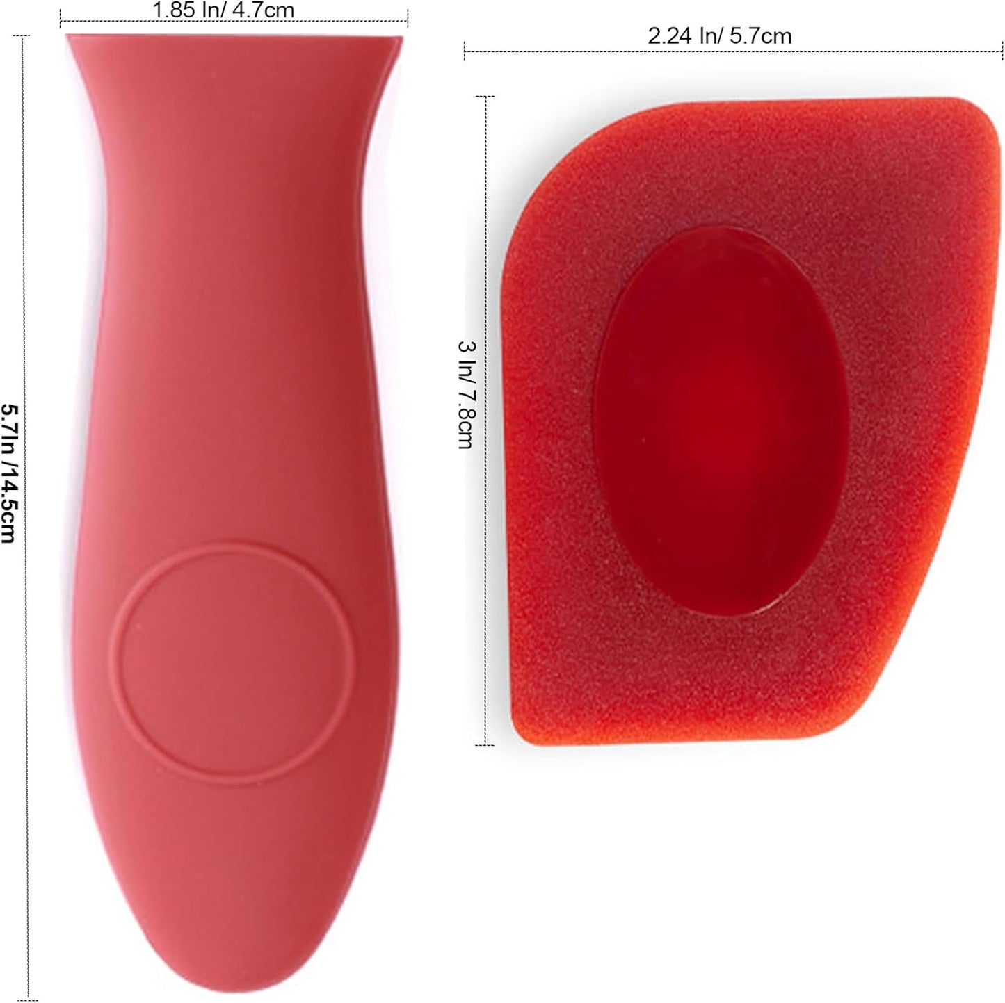 5 Pieces Cast Iron Cleaner Kit Include Stainless Steel Chainmail Scrubber, Dish Scrub Brush, Dual Sided Kitchen Dish Scrubber Sponge, Hot Handle Holder for Cleaning Cast Iron Skillets, Pot & Pans