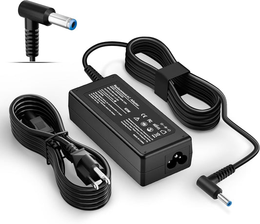 Charger for HP Laptop 65W 45W Computer Charger Smart Blue Tip Power Adapter