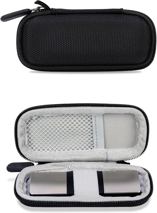 Case for Kardiamobile 1-Lead Personal EKG Monitor Works with Most Smartphones, Hard Shell 1680D Oxford Carrying Case for Alivecor Kardiamobile 6L,Heart Monitor Travel Pouch with Carrying Strap
