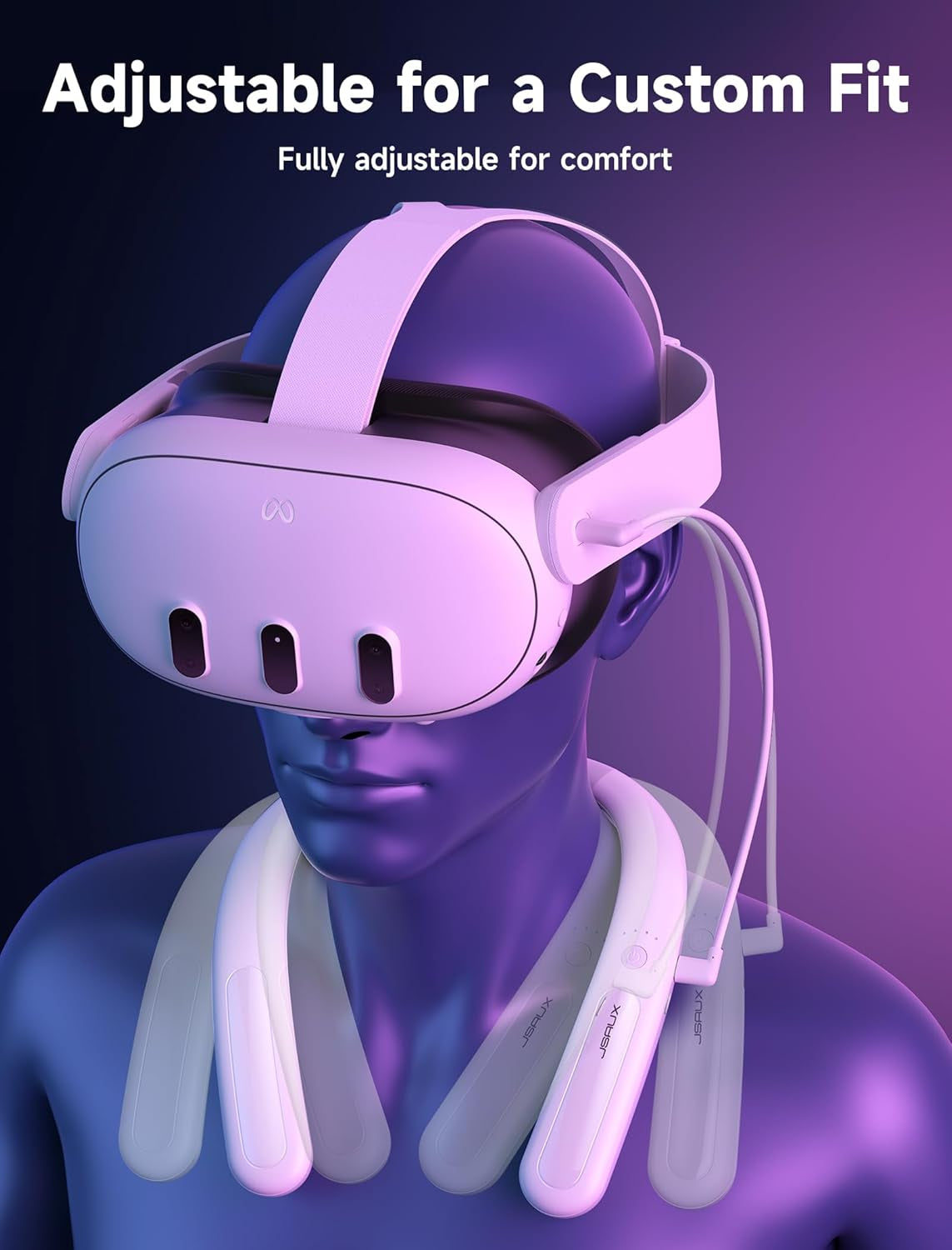 Battery Pack for Meta Quest 3S/3/2, 10000Mah PD Fast Charger Battery Pack (Extra 4-6 H Playtime), VR Extend Power Accessories, Compatible with Oculus Quest 3, Meta Quest 2, Meta Quest 3S, Etc.