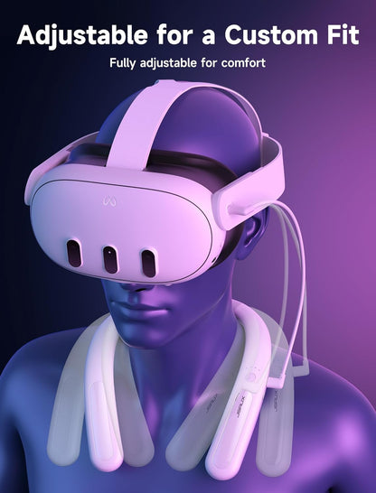 Battery Pack for Meta Quest 3S/3/2, 10000Mah PD Fast Charger Battery Pack (Extra 4-6 H Playtime), VR Extend Power Accessories, Compatible with Oculus Quest 3, Meta Quest 2, Meta Quest 3S, Etc.