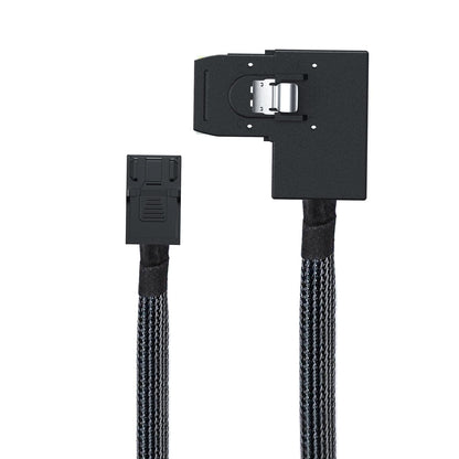 1.6FT Mini SAS SFF-8643 to Mini SAS 36Pin SFF-8087 Left Angle Cable, 0.5M (12Gb/S)
