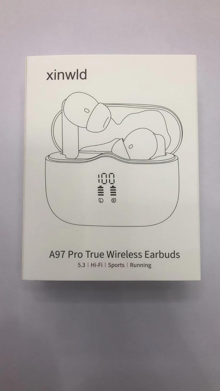 Wireless Earbuds, Bluetooth 5.4 Headphones in Ear with 4 ENC Noise Cancelling Mic, New Wireless Earphones Hifi Stereo Deep Bass 40H Playtime, In-Ear Bluetooth Earbuds LED Display IP7 Waterproof, USB-C