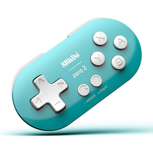 Zero 2 Mini Bluetooth Gamepad for Switch Windows Android Macos Steam Raspberry Pi (Turquoise)