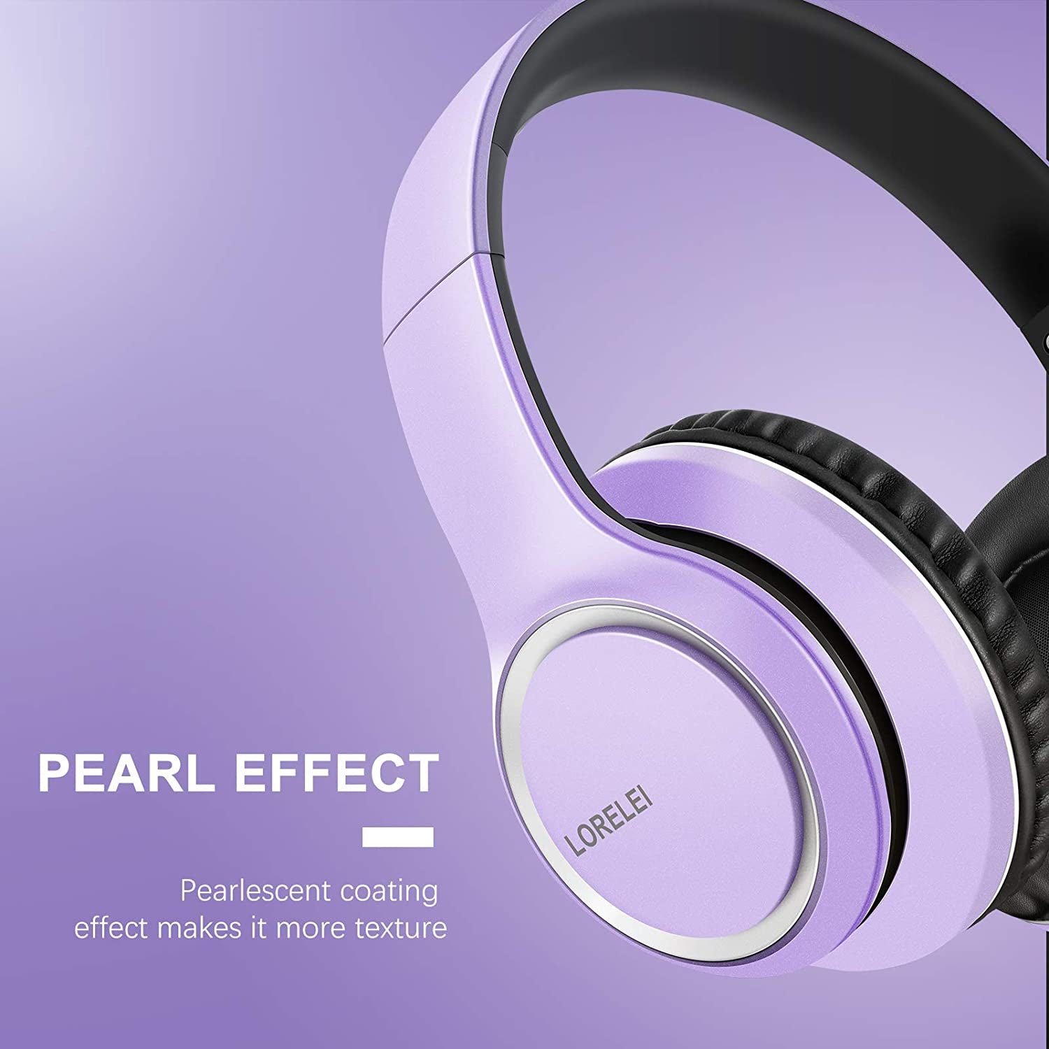 X8 Over-Ear Wired Headphones with Microphone with 1.45M-Tangle-Free Nylon Line&3.5Mm Plug,Lightweight Foldable & Portable Headphones for Smartphone,Tablet,Computer,Mp3/4(Dark Purple)
