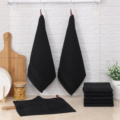 12 Pack Kitchen Dish Cloths (10 X 10 Inches, Grey) and 100% Cotton Dish Cloths, 8 Pack - 12 X 12 Inches, Waffle Weave Super Soft and Absorbent Dish Towels