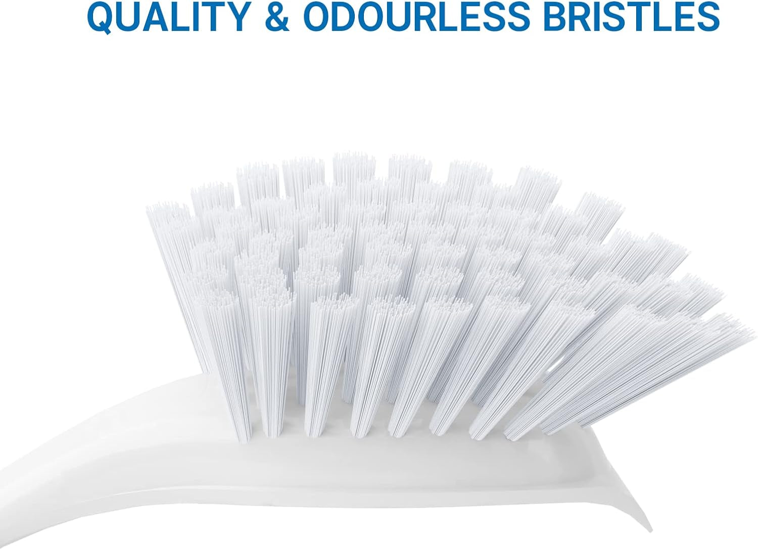 Dish Brush with Handle, 2 Pack Kitchen Scrub Brushes for Cleaning, Grip Shower Scrubber Flexible Stiff Bristles with Handle