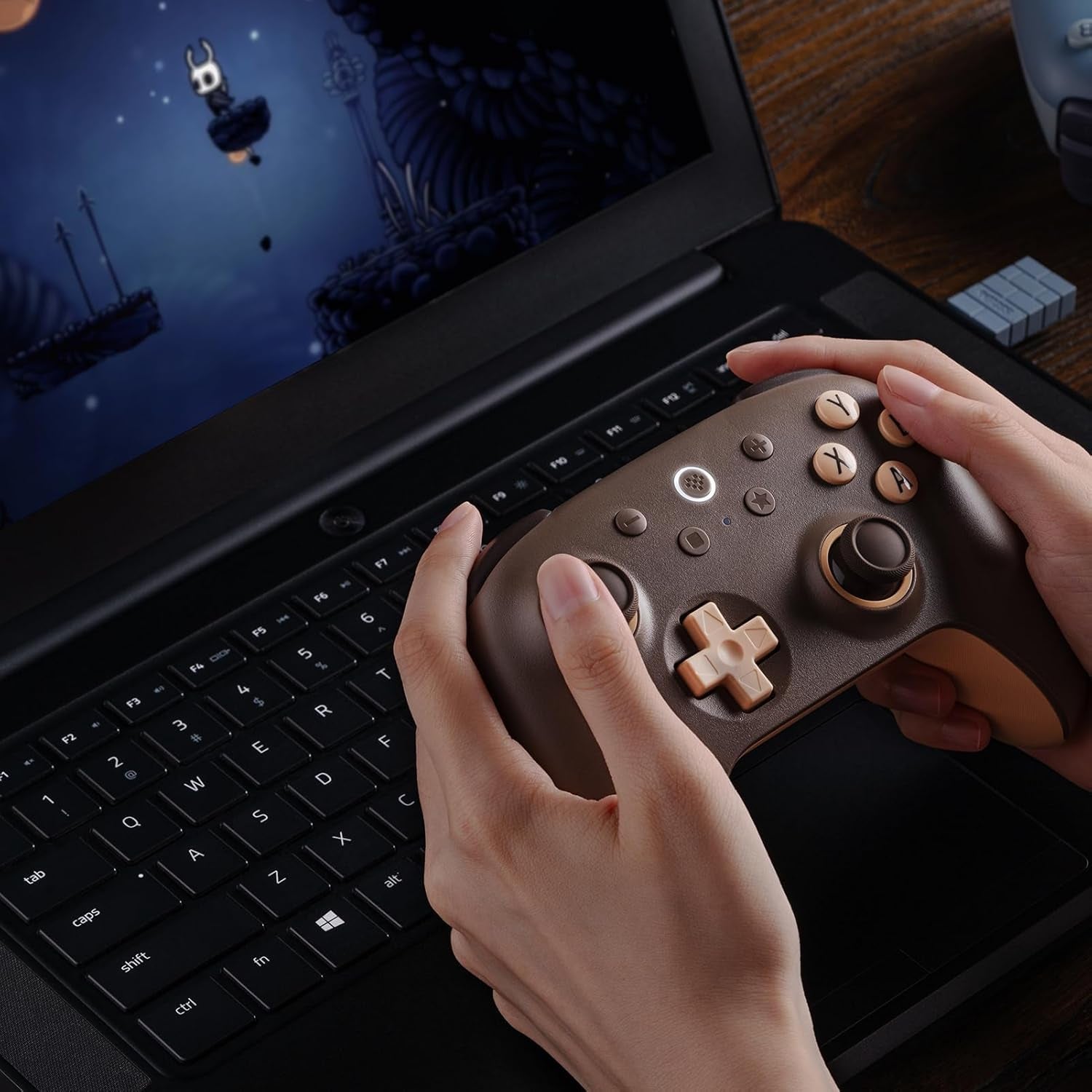 Ultimate 2C Wireless Controller for Windows PC and Android, Gamepad with 1000Hz Polling Rate, Remappable L4/R4 Bumpers, Rumble Vibration and Turbo Function(Brownie)