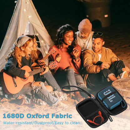 2025 New Case for JBL Go 4 - Ultra-Portable, Waterproof and Dustproof Bluetooth Speaker, for Go 3 - Mini Bluetooth Speaker, Travel Carrying Case Hard Shell Cases with Detachable Strap(Black)