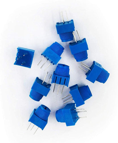 (10 Pcs) 10K Ohm Breadboard Trim Potentiometer Kit with Knob for Arduino