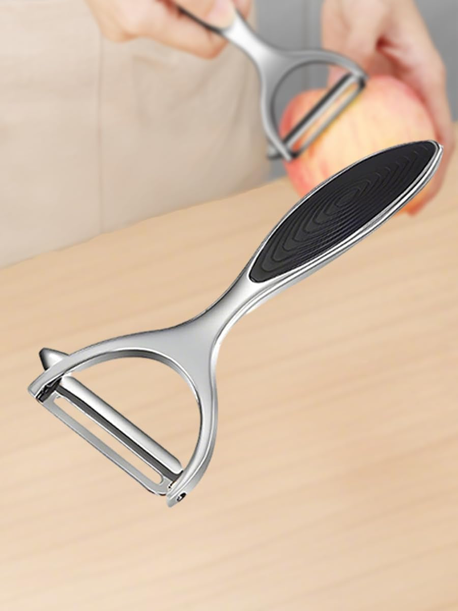 Y Shape Vegetable Peeler for Kitchen, Potato Peelers for Fruit Straight Blade, Durable Non-Slip Handle, Black