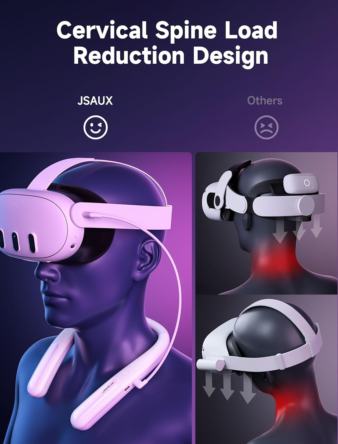 Battery Pack for Meta Quest 3S/3/2, 10000Mah PD Fast Charger Battery Pack (Extra 4-6 H Playtime), VR Extend Power Accessories, Compatible with Oculus Quest 3, Meta Quest 2, Meta Quest 3S, Etc.