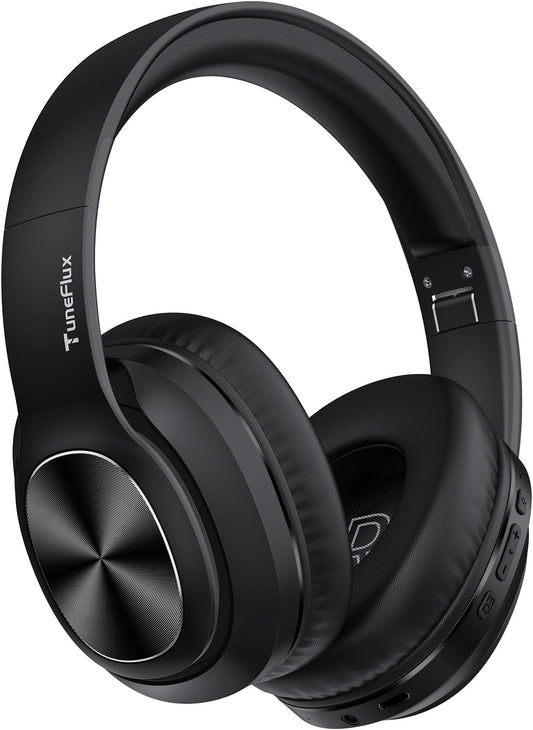 Wireless Bluetooth Headphones over Ear, 80H Playtime, 3EQ Sound Modes, Hifi Stereo Headphones with Deep Bass Microphone, Foldable Bluetooth 5.3 Headsets for Smartphone/Pc/Computer