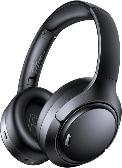 Hybrid Active Noise Cancelling Headphones 120Hrs Playtime ENC Clear Call Bluetooth Headphone over Ear Wireless Headphones Hi-Res Audio ANC Headset with Low Latency Mode for Game Travel Home PC