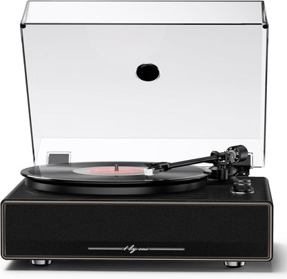 High Fidelity All-In-One Record Player, Vinyl Turntable with Built-In Speakers, Magnetic AT-3600L Cartridge, RCA Line Out, Belt-Drive Stereo Turntable